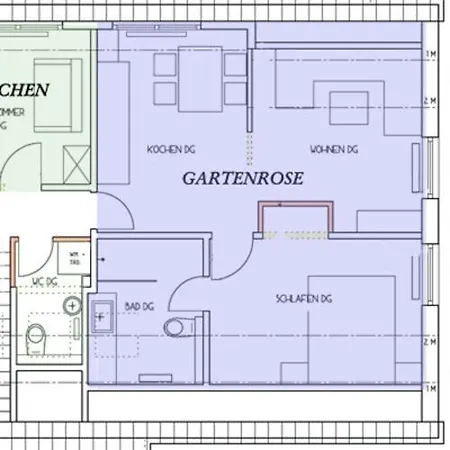 Apartment Rosenhuus Gartenrose *